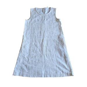 Eileen Fisher womens Sz PS light beige organic linen blend dress